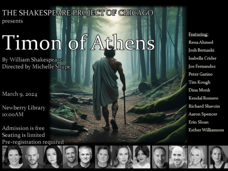 The Comedy of Errors 2024 poster for The Shakespeare Project of Chicago