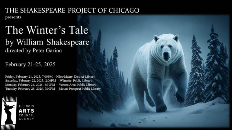The Winter's Tale 2025 poster for The Shakespeare Project of Chicago